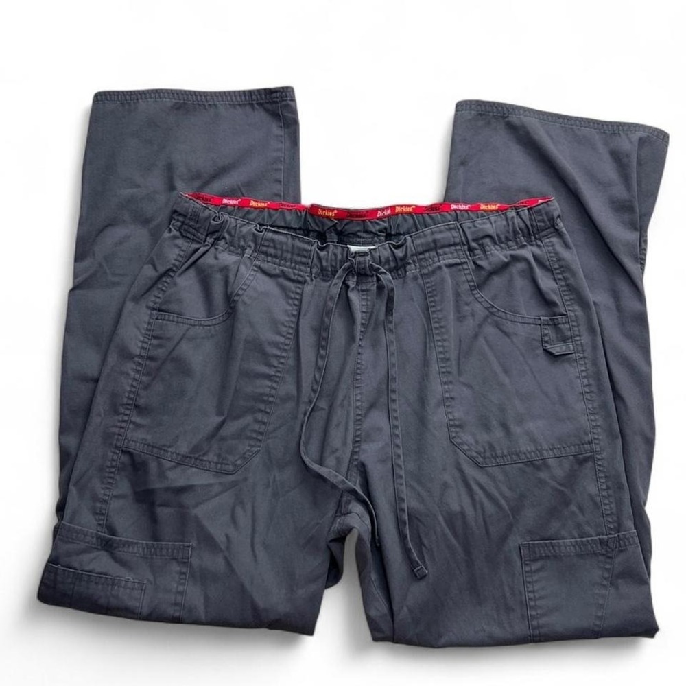 Grey Dickies Cargo Pants Womens Large Lightweight Relaxed Fit Joggers‎ Y2K Style